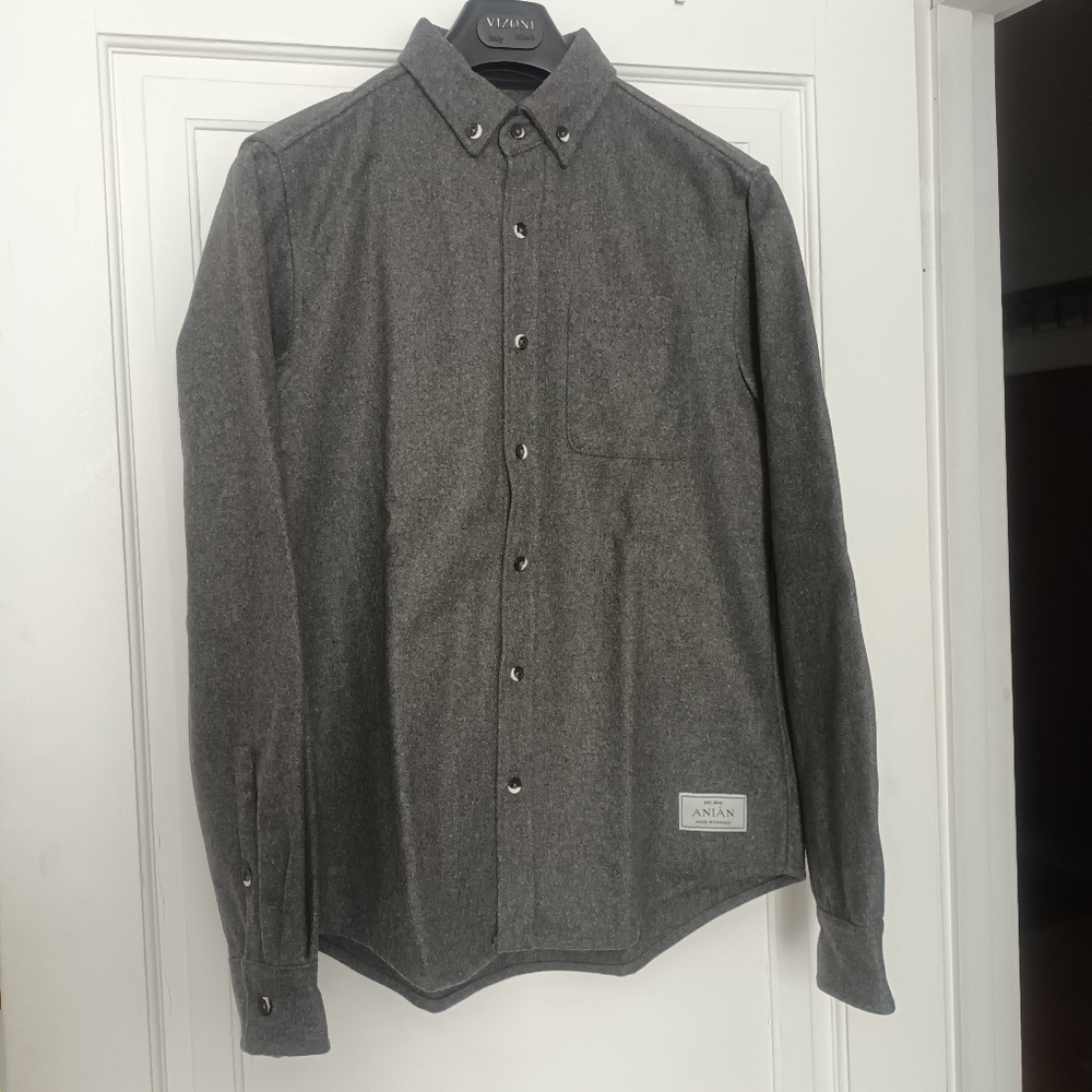 Anian Modern Melton wool shirt - M